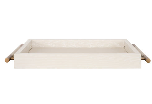Roma White Shagreen Tray